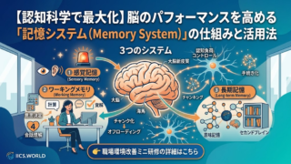 【認知科学で構築する】脳のパフォーマンスを最大化する「記憶システム(Memory System)」の仕組みと活用法